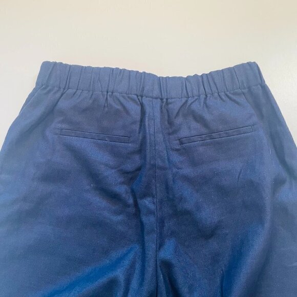 NWT J. Crew TALL LONG Stretch Linen Pant Trouser Navy Blue Classic Career Summer - Picture 7 of 14